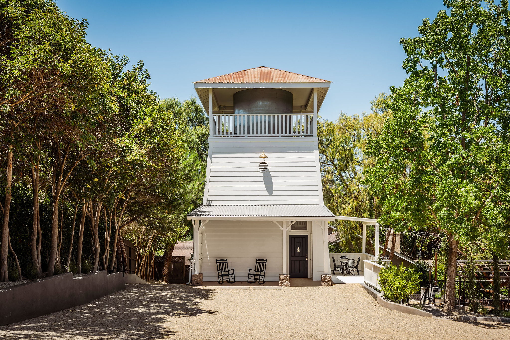 Bungalow 7, the historic tower at The Polo House